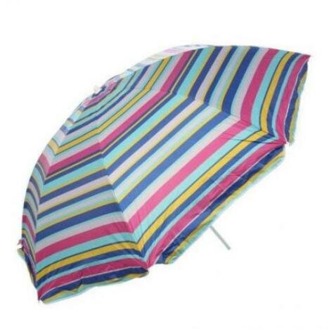 Umbrela plaja cu dungi mari rotunda d:19 0cm
