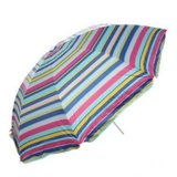 Umbrela plaja cu dungi rotunda d:200cm